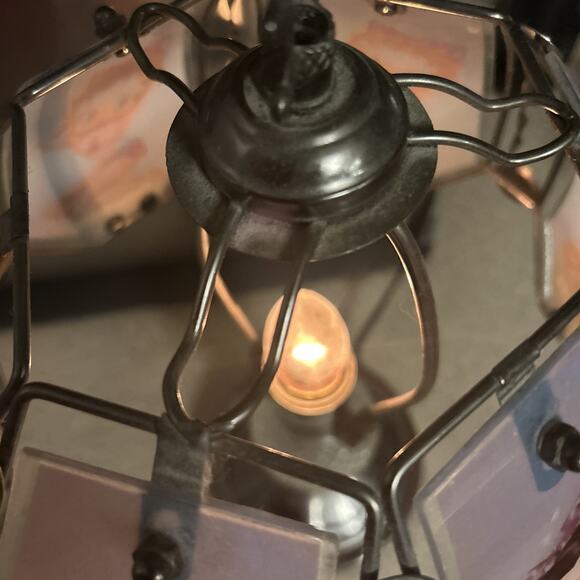 Rare Vintage 23" Tall BETTY BOOP USA BIKINI Glass Panel Table Lamp 3 Way Touch - Picture 4 of 8